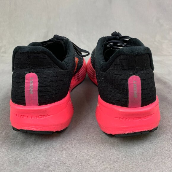 Brooks Womens Shoes Size 7.5 B Pink Black Hyperion Tempo Running 1203281B086 - Picture 7 of 10